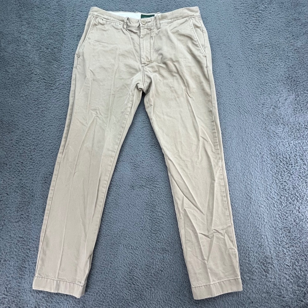 J Crew Always Oarsman 484 Slim Chino Pants Tan Mens W32‎ L30